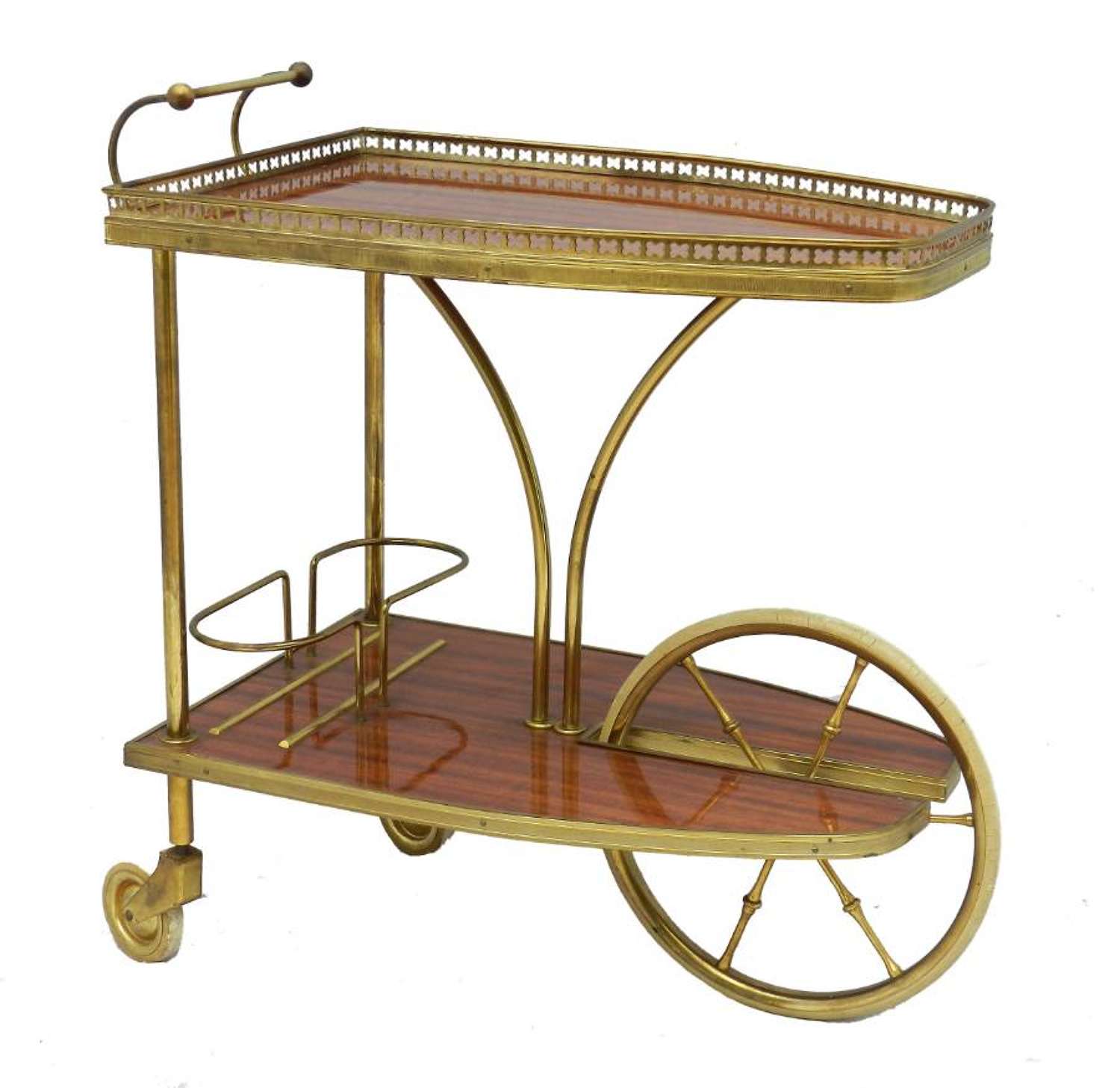 Midcentury Bar Cart Drinks Trolley Cocktail Table French