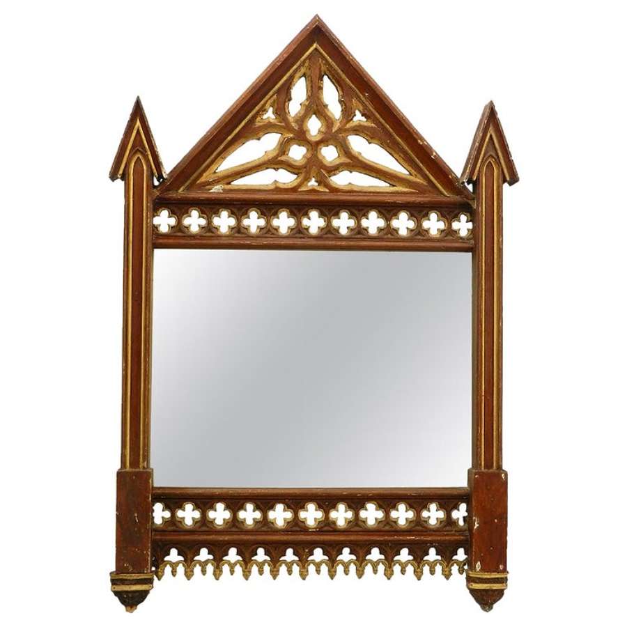 19th Century Gothic Wall Mirror Frame No.2 (two available see other li
