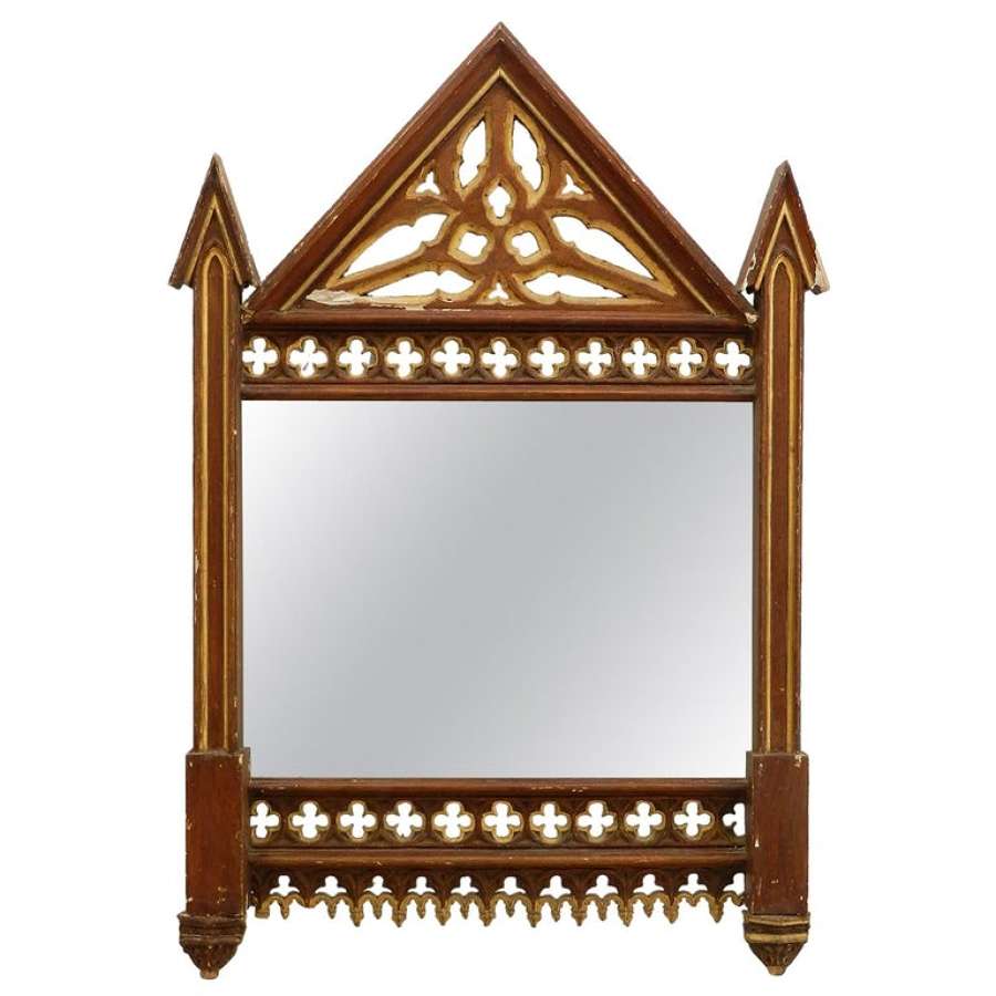 19th Century Gothic Wall Mirror Frame No.1 (two available see other li