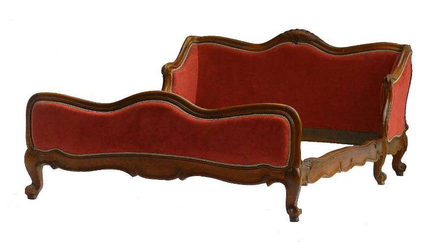 Antique French Daybed late 19th Century Louis XV revival Sofa Use or Recover
