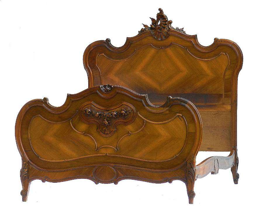 French Bed 19th century Louis Rococo