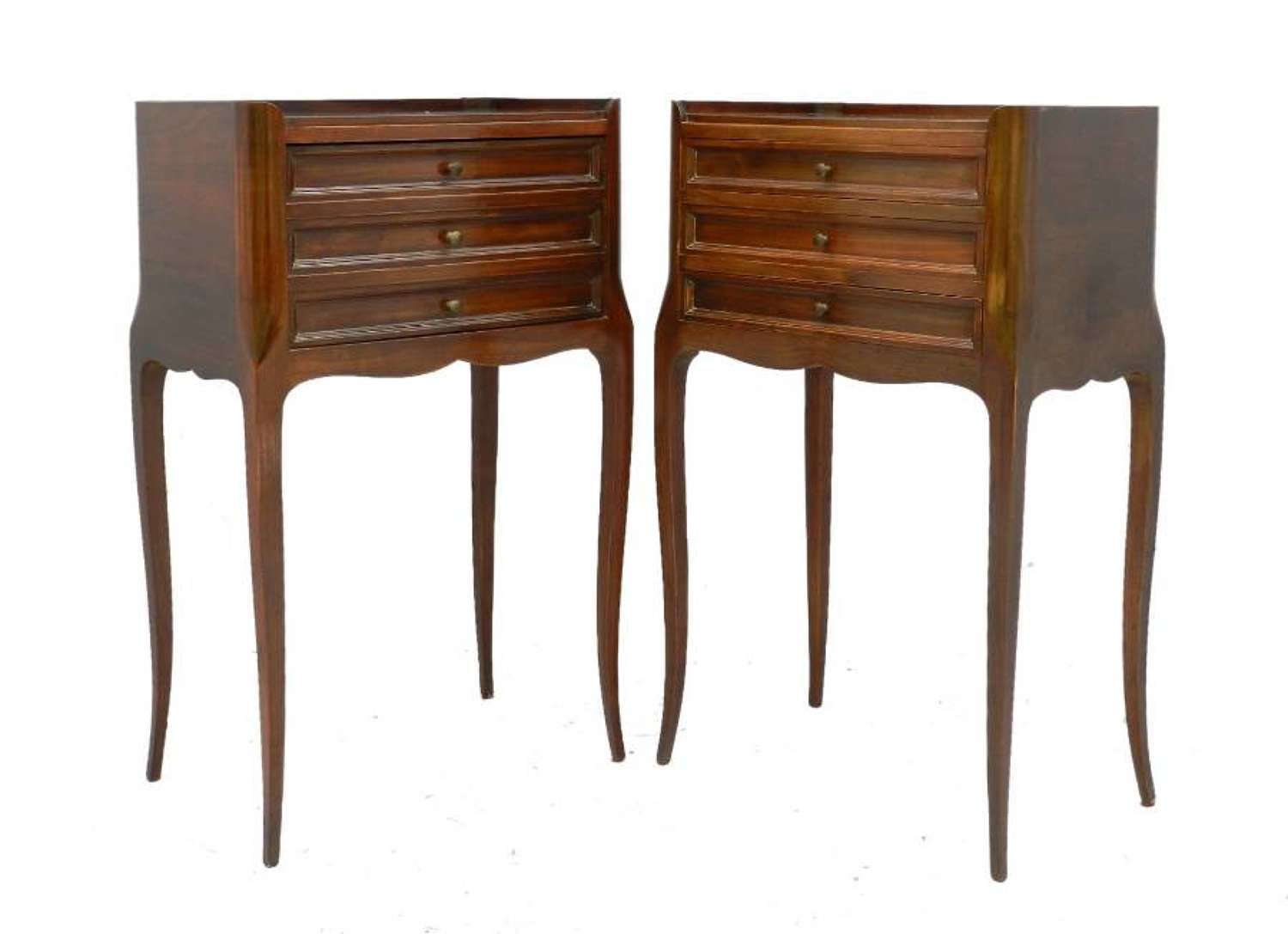 Pair Bedside Cabinets French early 20th century Louis 