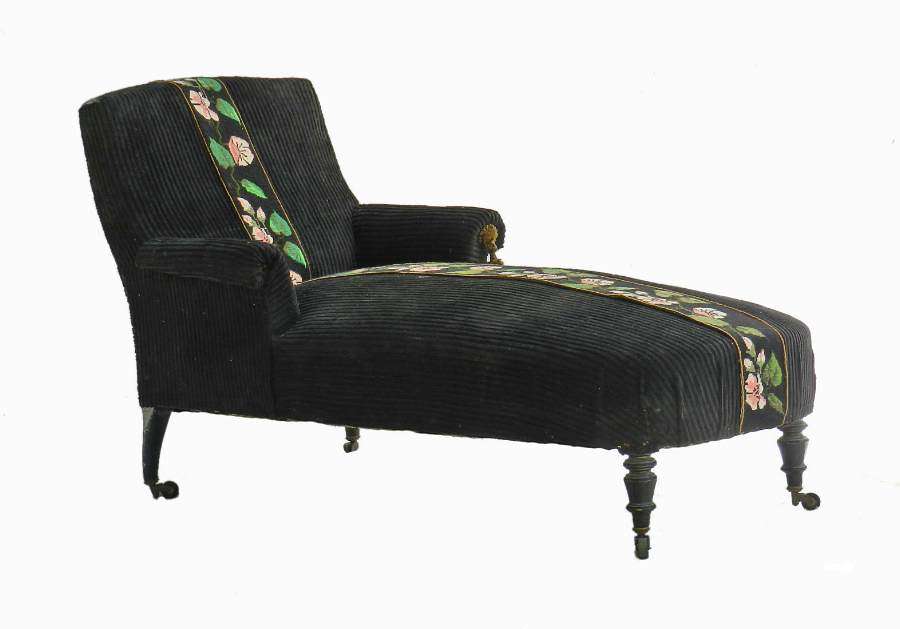 French Chaise Longue Meridienne Armchair Napoleon III to recover