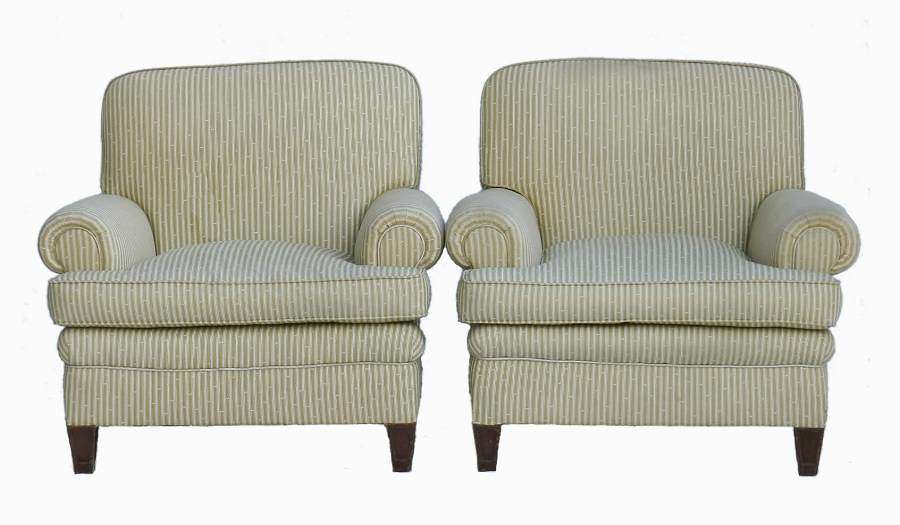 Pair of French Art Deco Armchairs 