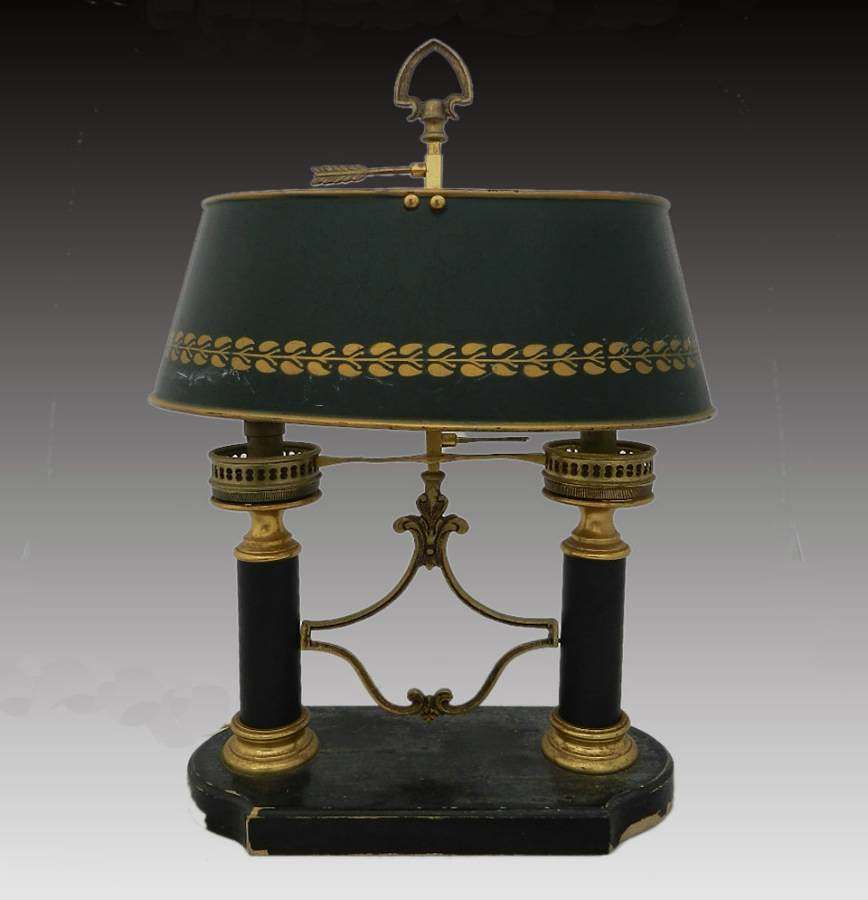 French  Bouillotte Table Lamp Napoleon III 2nd Empire