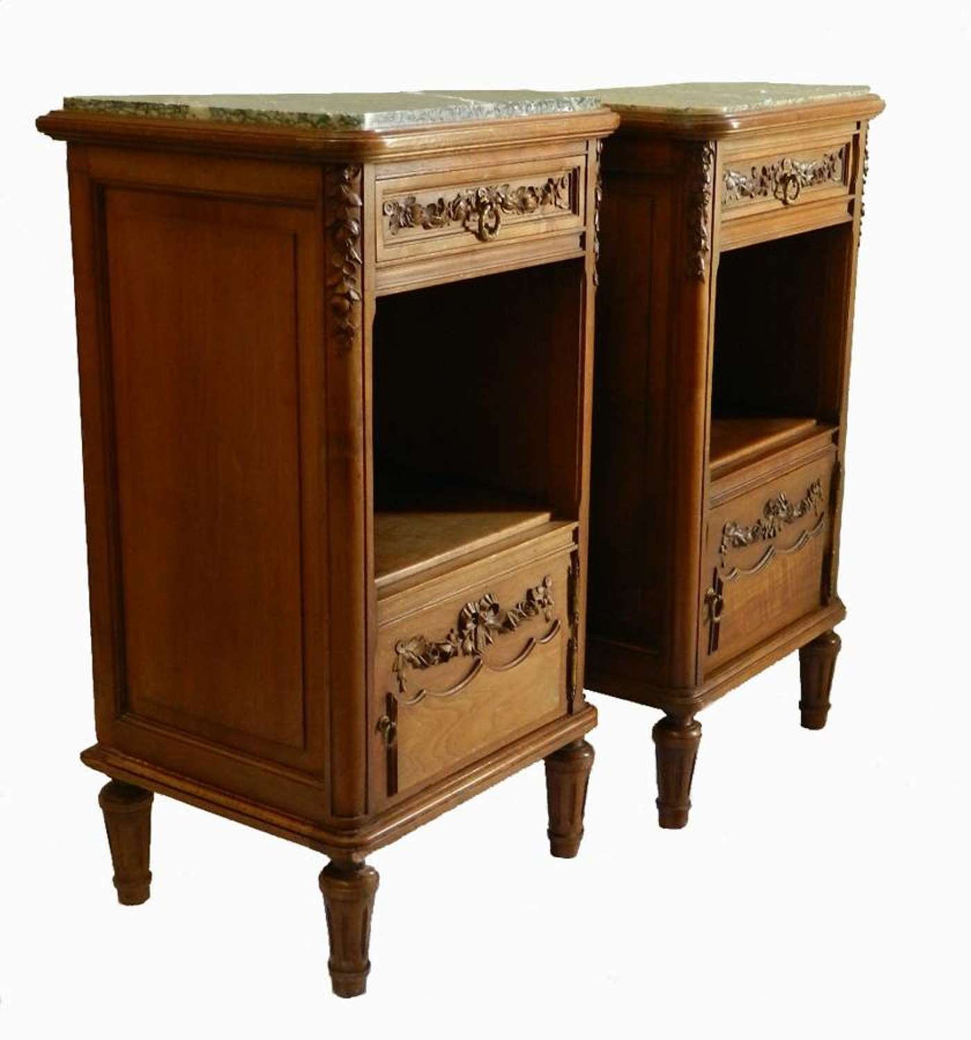 Pair C19 Louis French Side Cabinets Nightstand Bedside Tables 