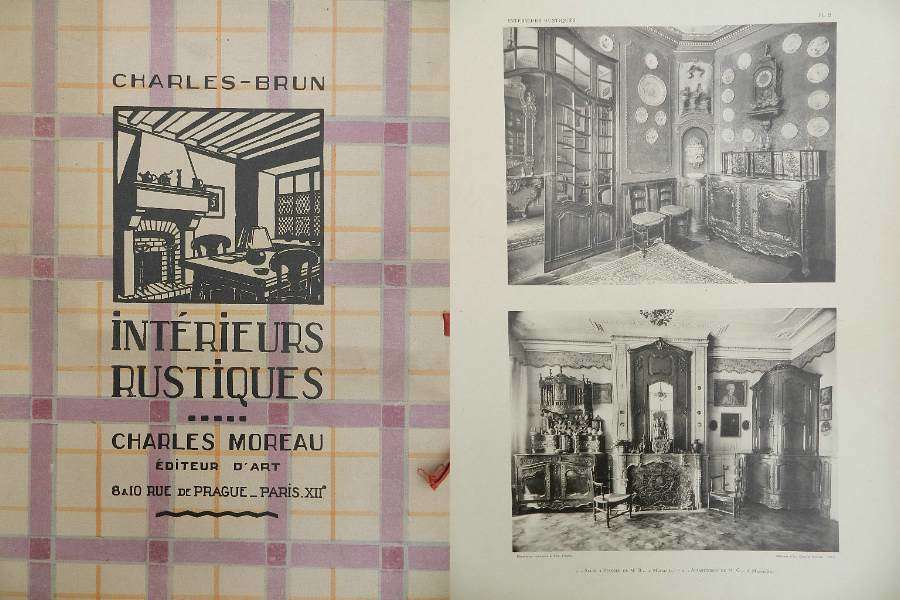 Moreau Brun 1920 - 1930 French Interior Design Folio Photographs from
