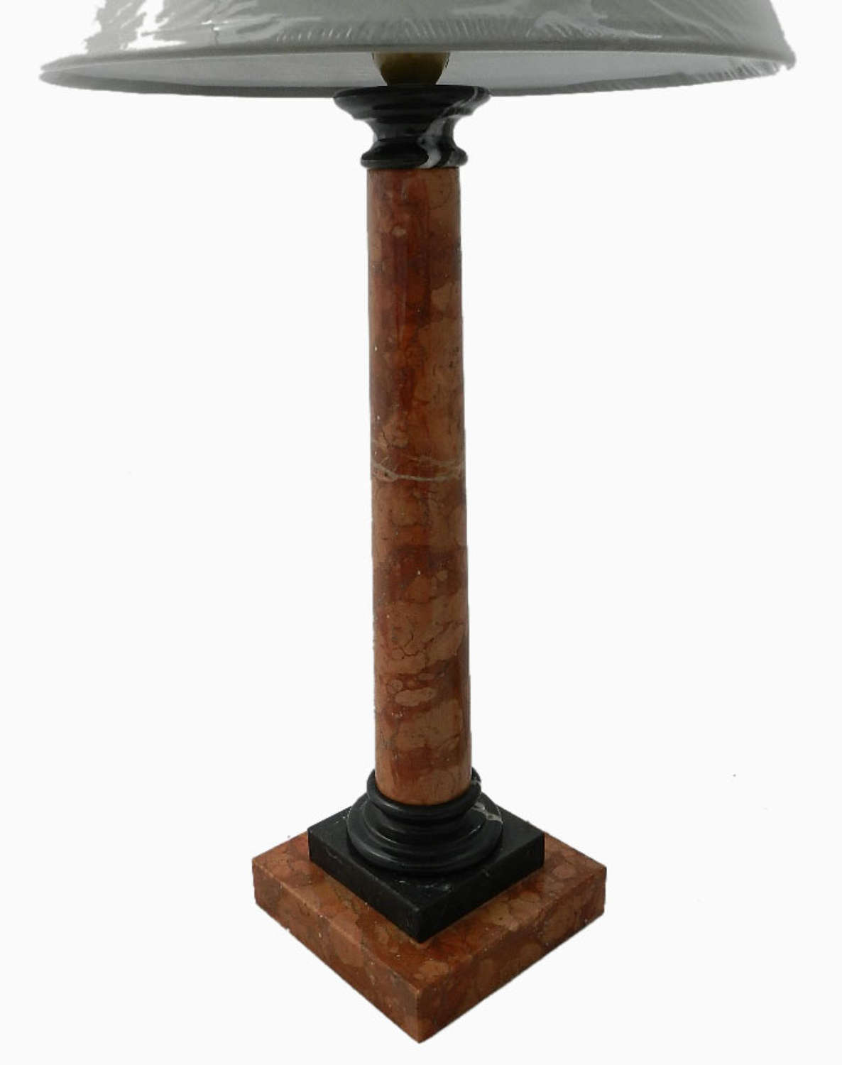 French Marble Column Lamp Base