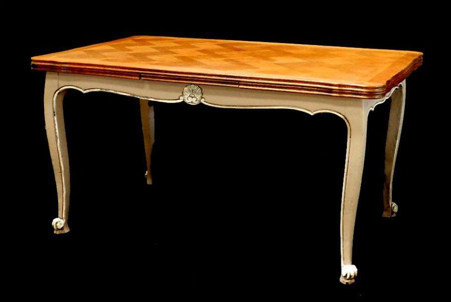 French Extending Dining Table Louis revival Painted