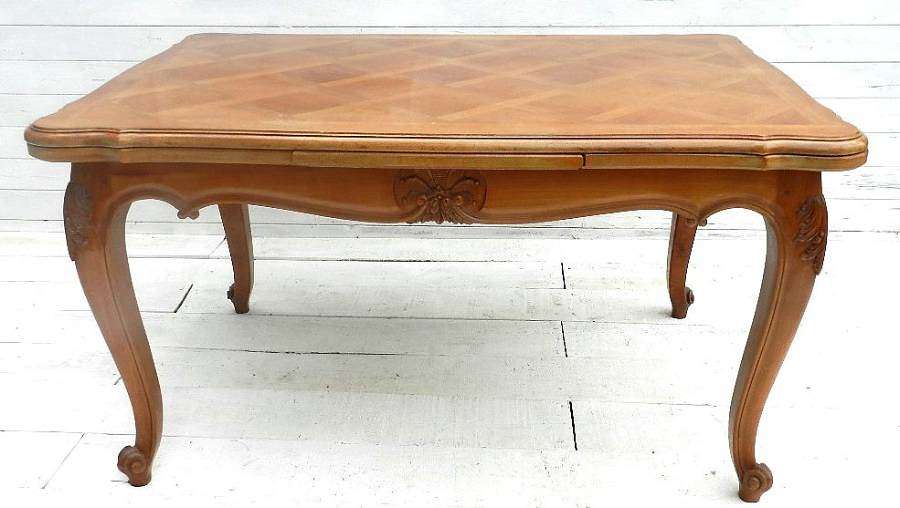 FRENCH VINTAGE EXTENDING LOUIS DINING TABLE CHERRY