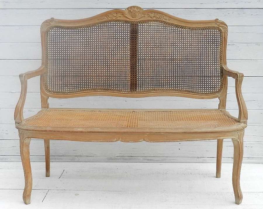 C19 FRENCH BERGERE LOUIS SOFA SETTEE