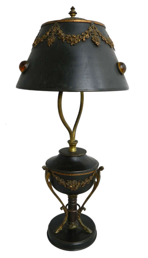 Belle Epoque Table Lamp French Cabuchons Bohemian, circa 1890
