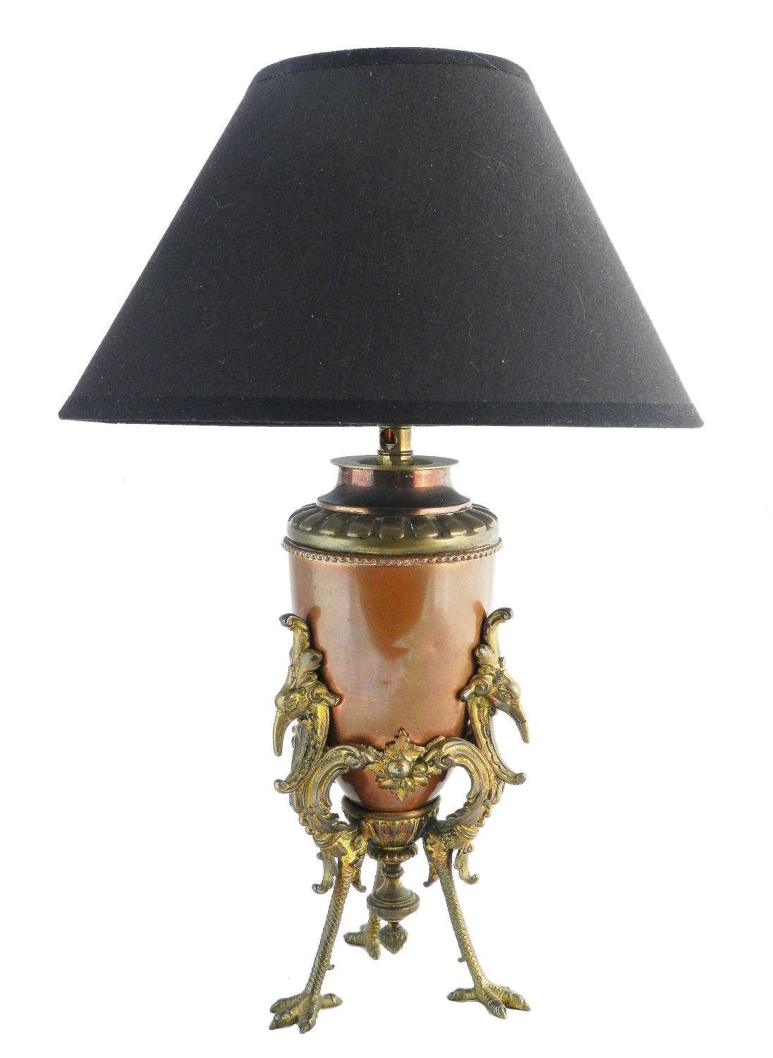 Belle Epoque Table Lamp Dragons French c1890