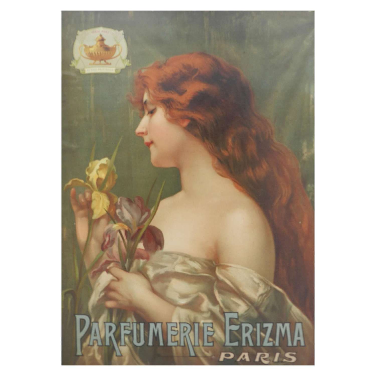 Perfume Paris Advertising Poster Wall Plaque Erizma Belle Epoque FREE SHIPPING