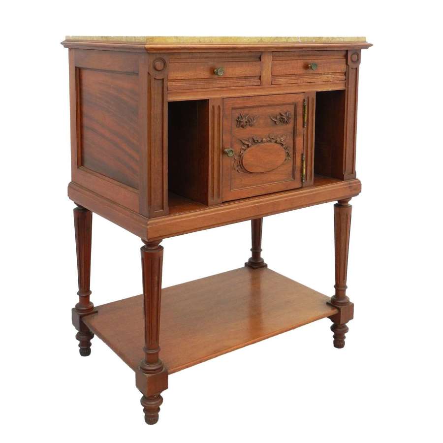 French Side Cabinet Nightstand Bedside Table 19th Century Louis XVI FR