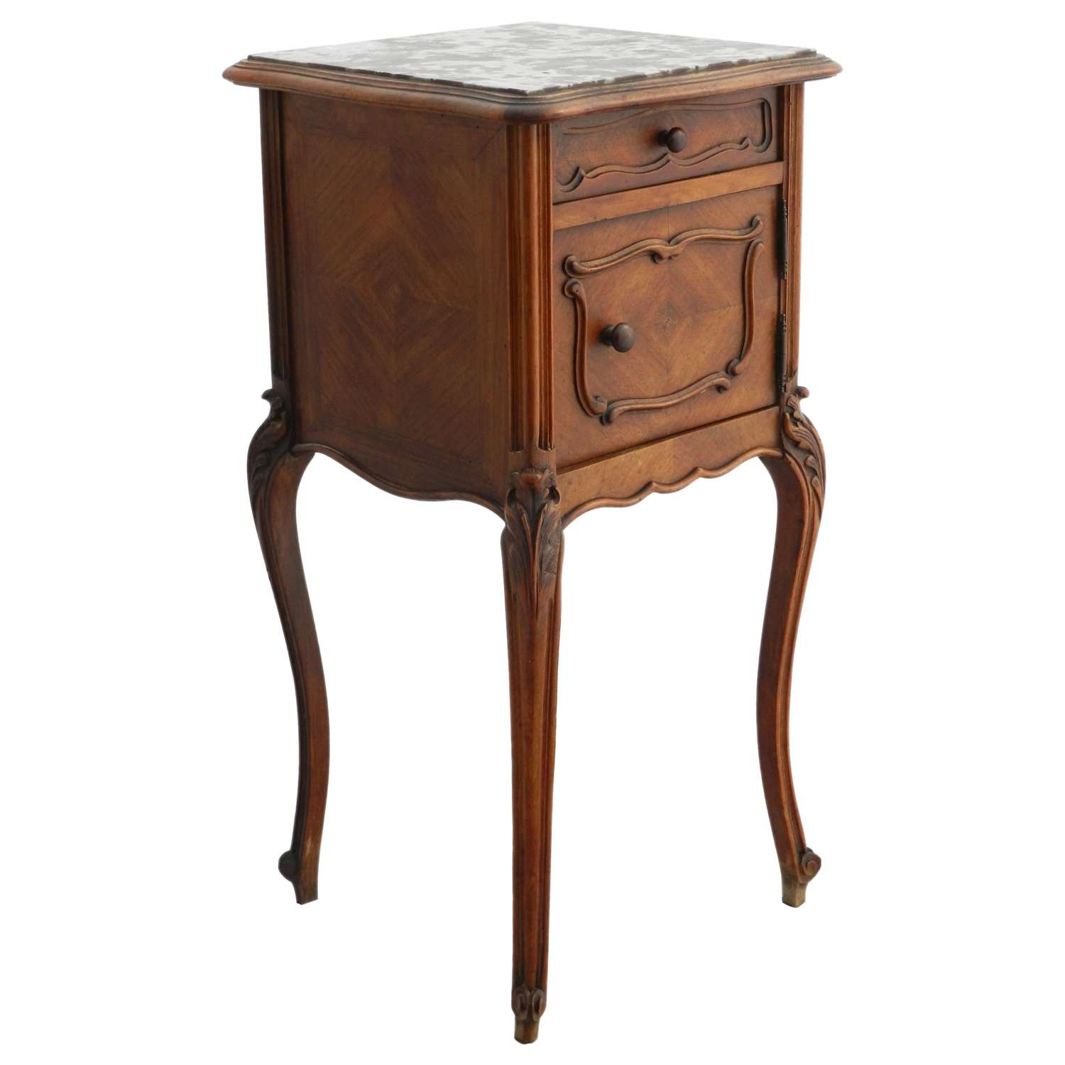 French Side Cabinet Nightstand Bedside Table Late 19th Century Louis X