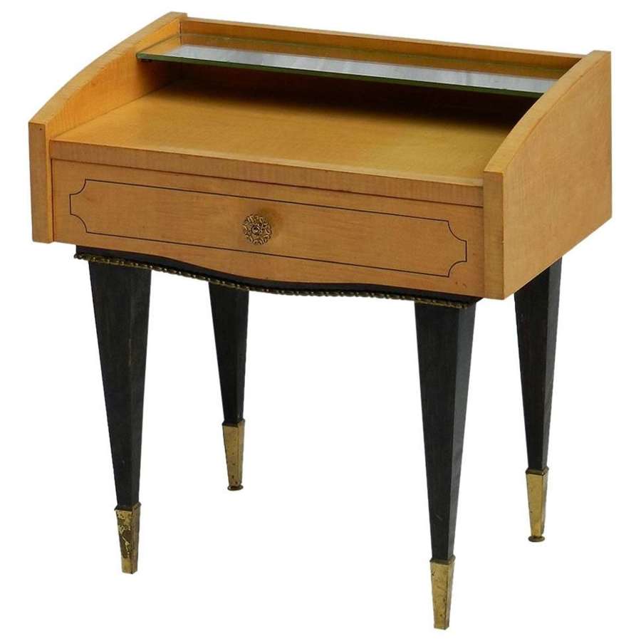 Midcentury Side Cabinet Nightstand Bedside Table, circa 1970