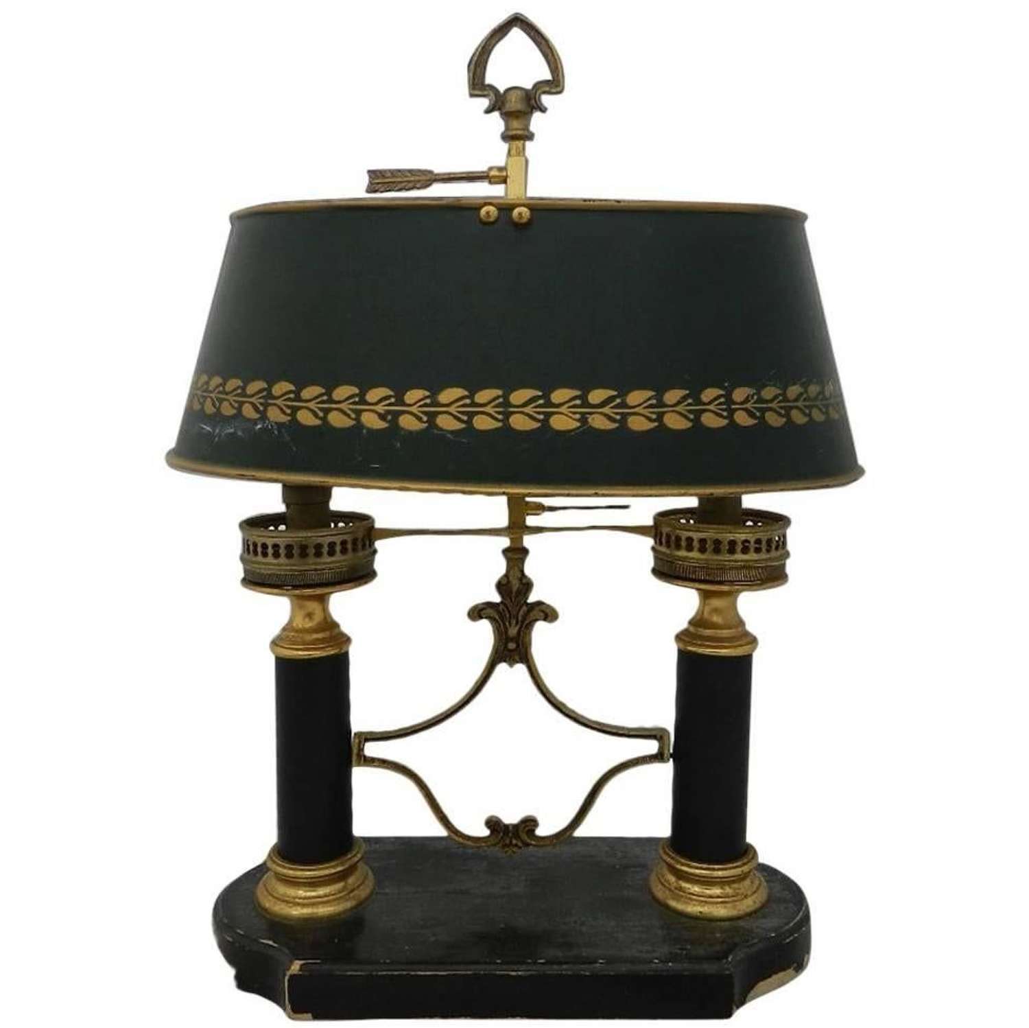 French Bouillotte Table Lamp Napoleon III Second Empire Desk Light