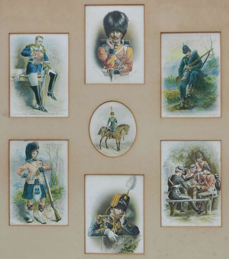 Militaria Postcards Royal Horse Guard Scottish Highland Harry Payne c1