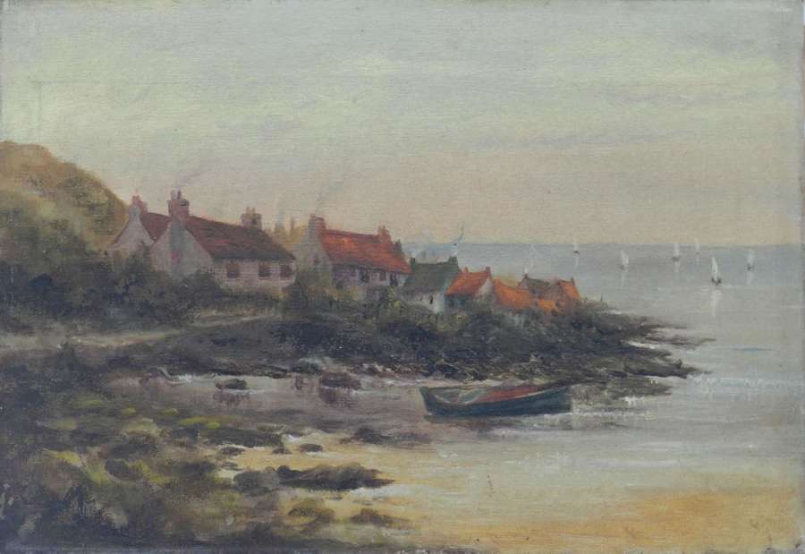 Whitby Oil Painting Late 19th Century