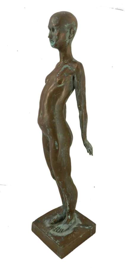 Naked Lady by Ronald Moll Cold Cast Bronze Sculpture Limited Edition