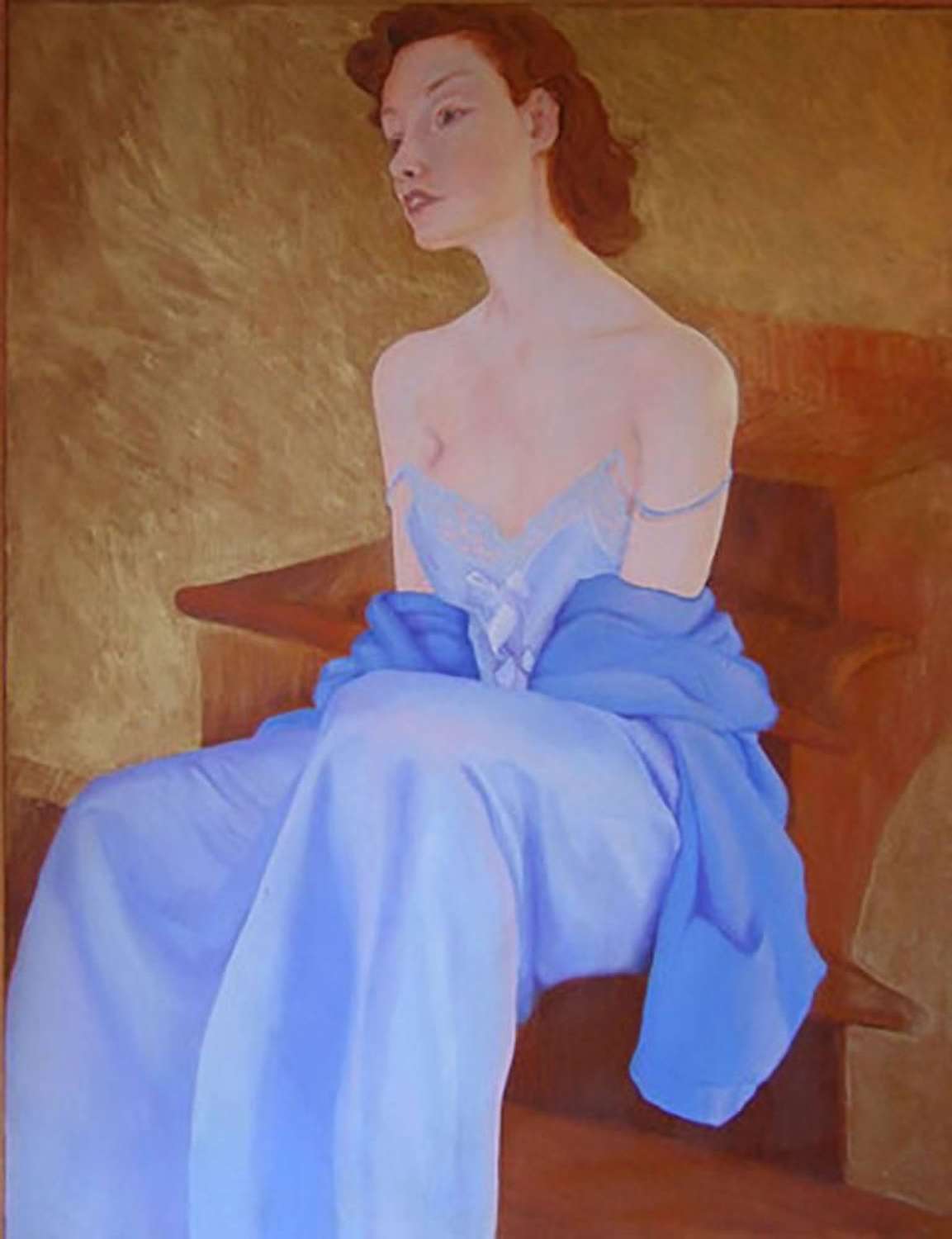 L`Escalier` by Perez Petriarte Oil on Canvas