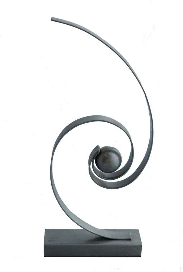 Metal Sculpture Spirale by Jean-Luc Cartier c2020