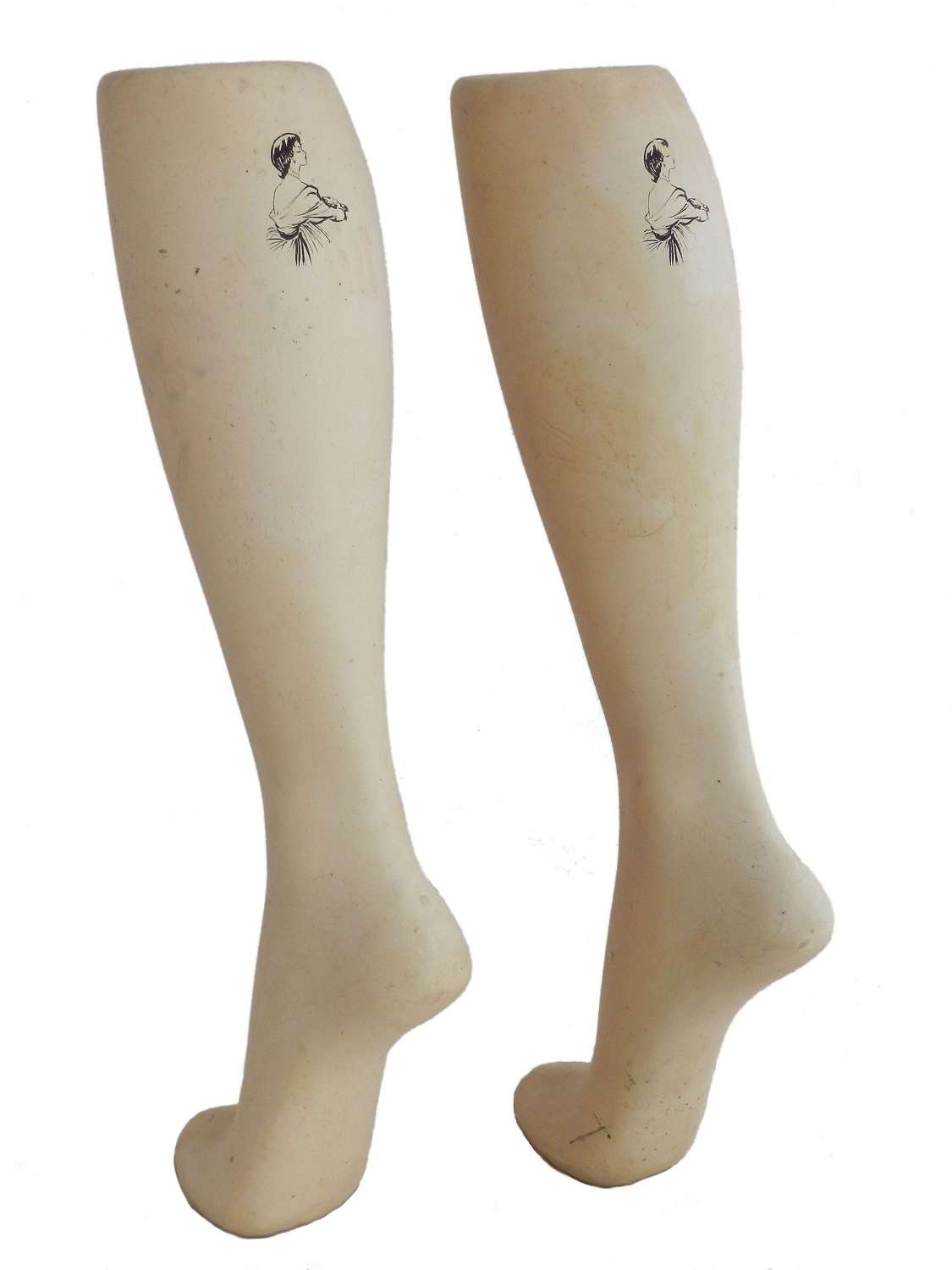 Pair of Legs Advertising Stockings French Midcentury