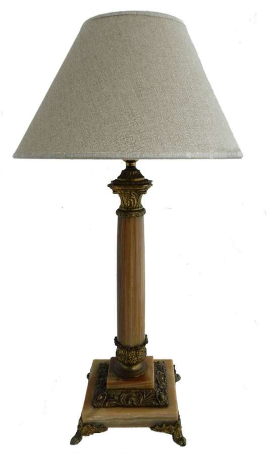 Table Lamp Column French c1910